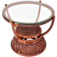 Садовый стол TetChair Andrea D60х50см Pecan Washed (античный орех)