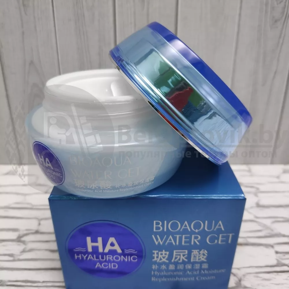 Многофункциональный увлажняющий крем с гиалуроновой кислотой Hyaluronic acid Bioaqua Water Get, 50g ОПТОМ
