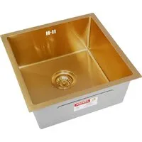 Кухонная мойка ARFEKA ECO AR 450450 GOLD PVD NANO