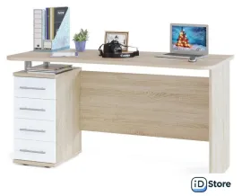 Стол Сокол КСТ-105 (дуб сонома/белый)