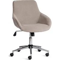 Офисное кресло TetChair Dublin хром/вельвет (серый)