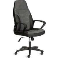 Офисное кресло TetChair Inter 24 кожзам/ткань (черный/серый, 36-6/207/TW-12/TW-11)