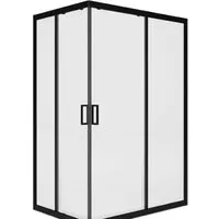 Душевой уголок Метакам Universal Pro Black 120x80 KKS_014548 (прозрачное стекло)