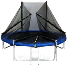 Батут Funfit (фанфит) PRO 252 см (УСИЛЕННЫЙ) с лестницей и длинными СКЛАДНЫМИ ножками