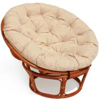 Кресло садовое TetChair Papasan 23/01 W с подушкой 129 (коньячный/старт)