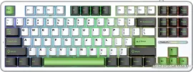 AULA F87 (белый/зеленый/черный)