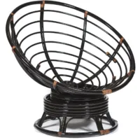 Кресло-качалка TetChair Papasan W 23/01 B без подушки (античный черно-коричневый)