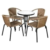 Комплект садовой мебели BiGarden Terazza 1-4 (светло-коричневый)