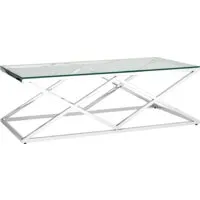 Журнальный столик Stool Group Инсигния 120x60 (серебро)