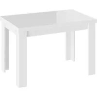 Кухонный стол Трия Норман тип 1 (белый/стекло белый глянец)