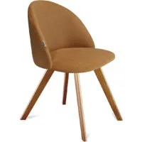 Стул Sheffilton SHT-ST35/S39 (горчичный/светлый орех)