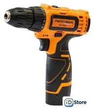 Дрель-шуруповерт Partisan AD-12A (с 2-мя АКБ, кейс)