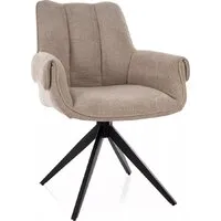 Стул с подлокотниками Signal Gio (t.250 бежевый/черный)