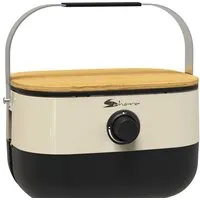 Портативный газовый гриль Sahara Mini BBQ (кремовый)