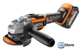 Угловая шлифмашина AEG Powertools BEWS 18-125BL-502C 4935464417 (с 2-мя АКБ, кейс)