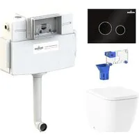 Унитаз приставной Lavinia Boho Relfix One 5 в 1 87060228 (черное стекло)