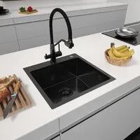 Кухонная мойка ARFEKA Eco AR 500500 Black PVD Nano Decor Volcanic Rock