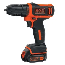 Дрель-шуруповерт Black Decker BDCDD12KB (с 2-мя АКБ и кейсом)