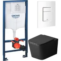 Унитаз подвесной Grossman GR-4404BMSQ GROHE Rapid Sl 38772SH0 (с кнопкой)