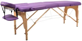 Массажный стол Atlas Sport складной 2-с деревянный 60 см. сумка (фиолетовый)