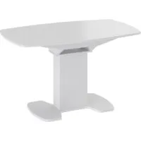 Кухонный стол Трия Портофино СМ(ТД)-105.02.11(1) (белый глянец/стекло белое)