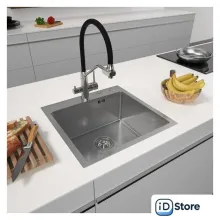 Кухонная мойка ARFEKA Eco AR 500500 Satin Decor Millet Grains