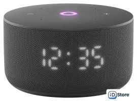 Умная колонка Яндекс Станция Мини 3 с часами (черный)