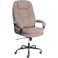 Офисное кресло TetChair Comfort Lux (22) metalBL (ткань, светло-коричневый, KUB 03)