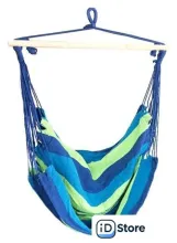 Кресло-гамак Sipl 100x90 см (синий/зеленый)