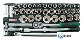 Набор трещотка с головками Toptul GCAT4301 (43 предмета)