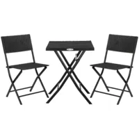 Комплект складной мебели Ellastik Plast ЭП 873147 Ola Dom (антрацит)