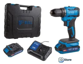 Дрель-шуруповерт Bull SR 1804 1329421 (с 2-мя АКБ, кейс)