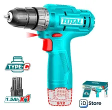 Дрель-шуруповерт Total TDLI12428 (с 1-м АКБ, без ЗУ)