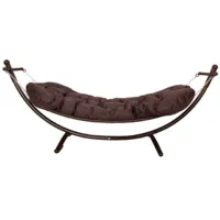 Гамак M-Group без крыши / 11890205 (коричневый/подушка коричневый)