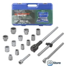 Набор трещотка с головками RockForce RF-6161-9 (16 предметов)