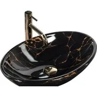 Умывальник Rea Pamela U5067 (черный)