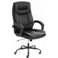 Кресло офисное TetChair Oreon metalBL кожзам (черный, 36-6)