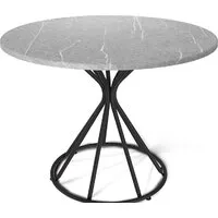 Кухонный стол Sheffilton SHT-TU4-1/TT 90 (черный муар/серый мрамор)