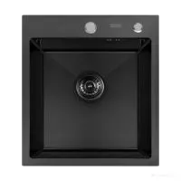 Кухонная мойка ARFEKA ECO AR 450500 BLACK PVD NANO DECOR MILLET GRAINS