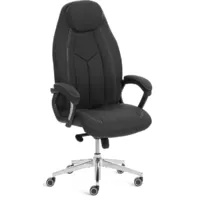 Кресло офисное TetChair Boss Lux 26 (хром/Lux Classic 18-22/черный)