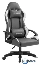 Игровое (геймерское) кресло Defender Chromos (серый/белый)