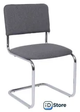 Офисный стул AksHome Славия Leto 68 (темно-серая ткань/хром)