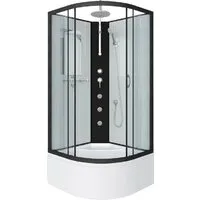 Душевая кабина Niagara Classic NG-6709-14BKTG 100x100x200 (прозрачное стекло/черный)