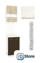 Готовая кухня Кортекс-мебель Корнелия Экстра 50р2д (дуб сонома/венге/королевский опал)