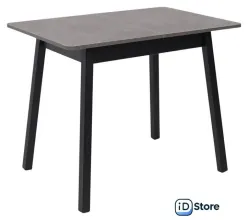 Кухонный стол Мамадома Tirk radial-94 раздвижной 94-126х64 (дымчатая керамика/черный)