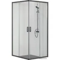 Душевой уголок Aquatek AQ ARI KV 09020BL 90x90 (черный/прозрачное стекло)