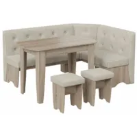 Обеденная группа Трия Барселона (дуб сонома трюфель/микровелюр Duna Brilliant)