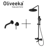 Душевая система Oliveeka OL-73990288869017-MB, черный матовый