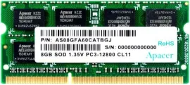 Оперативная память Apacer 8GB DDR3 SO-DIMM PC3-12800 (DV.08G2K.KAM)