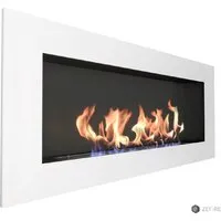 Биокамин ZeFire Elliot 1500 с белой рамкой
